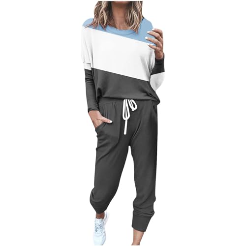 APIVOE Black 2023 Friday Deals Sets-Hoodie Sweatshirt and Jogging Sweatpants Suit Womens Business Casual Sets 2 Piece Outfits Office Work Long Sleeve Deal of The Day Clearance