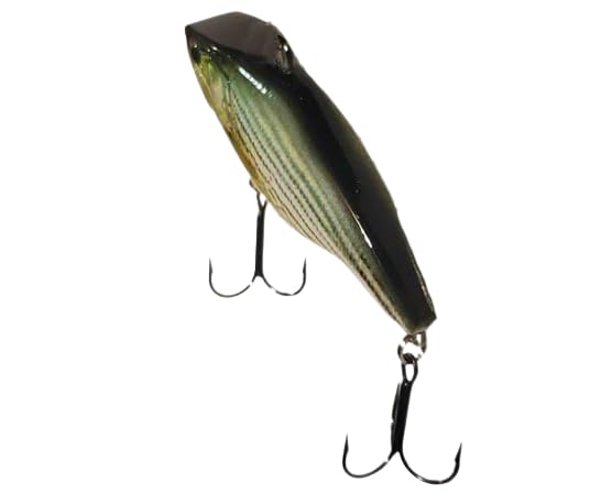 2 3/4" DDT Lipless Crankbait for Bass Fishing Lure Vibe Trap Crank Bait Lifelike Bait Sink (Striped BASS)