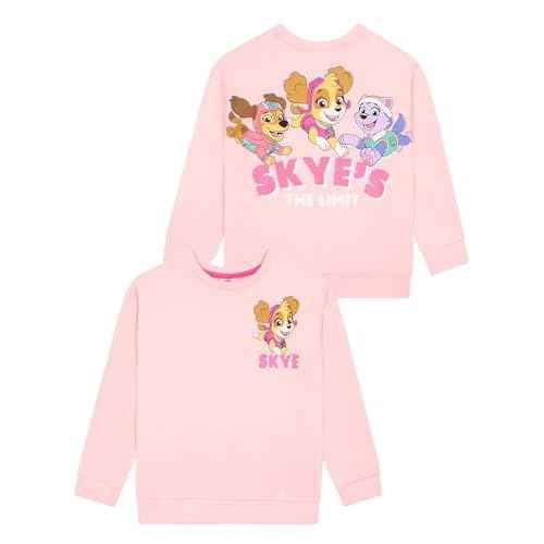 Paw Patrol Sweatshirt | Girls' Sweaters | Skye Sweatshirt For Girls | Glittery Kids Jumper
