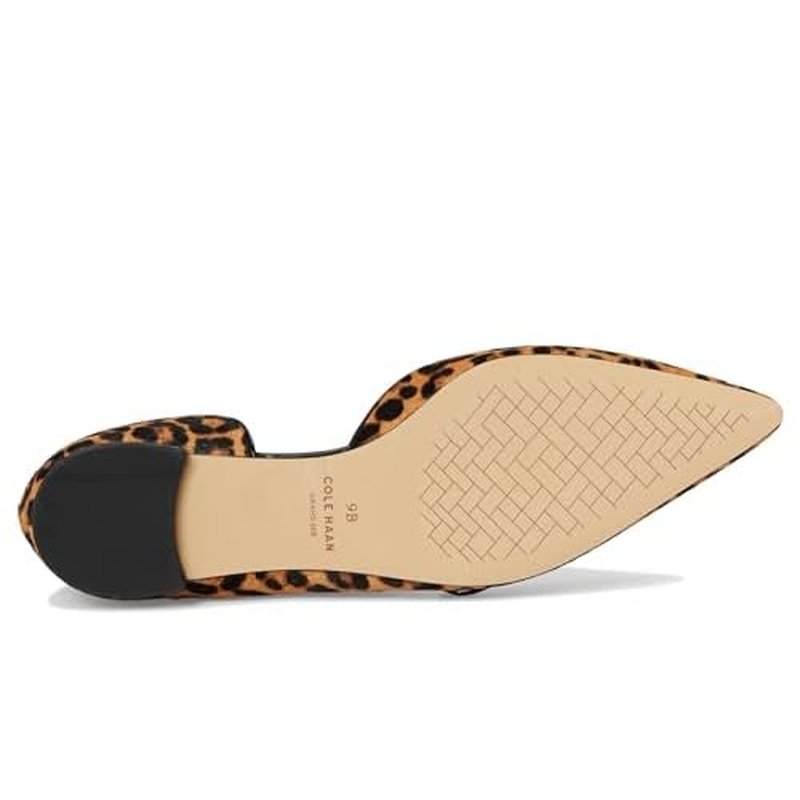 Cole Haan Women's Noella Bow Skimmer, Leopard Print, 8.5-B US