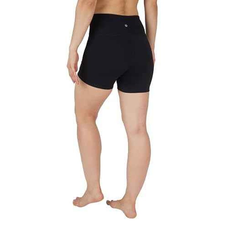 90 Degree By Reflex Womens High Waisted Biker Shorts Ribbed Workout Yoga Running Tummy Control Spandex Short