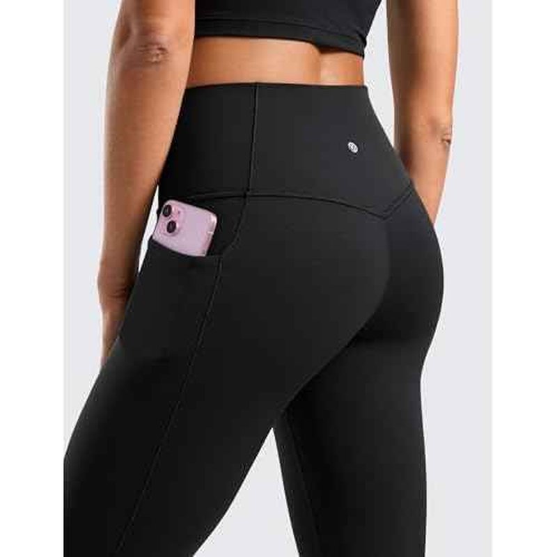 CRZ YOGA Womens Butterluxe High Waist Flare Pants 31.5" - Yoga Bootcut with Side Pockets Wide Leg Lounge Casual