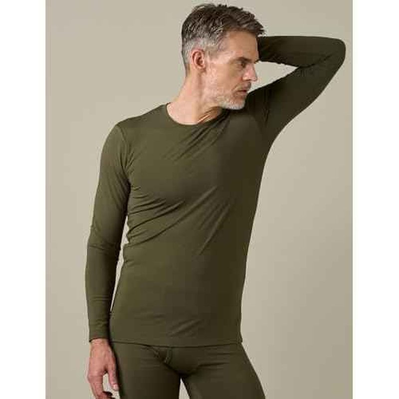 LAPASA Men's Thermal Underwear Top Crewneck Long Sleeve Shirt Base Layer Lightweight Midweight Heavyweight Winter M09/M26/M55
