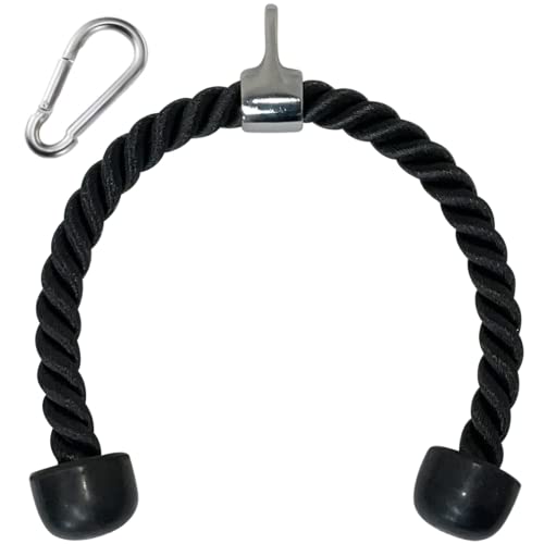 Evelots Tricep Rope [28"] for Cable Machines - Build Muscle, Improve Grip. Strengthen & Sculpt