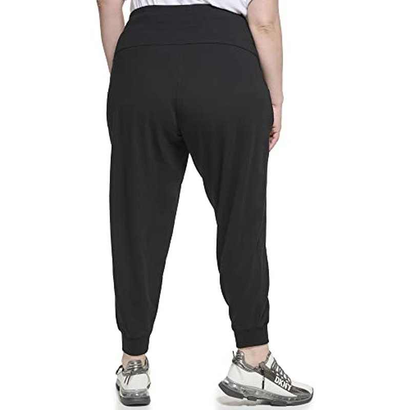 DKNY Womens Mid Rise Drawstring Joggers
