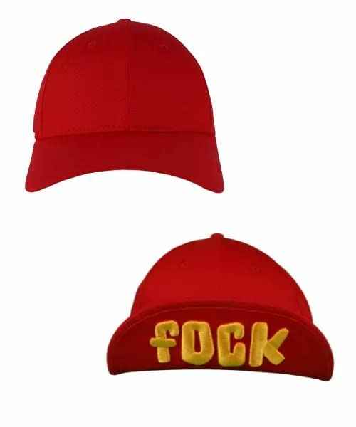 Fock Hat for Men - Quality and Durable Cotton That Will Keep Your Head Cool and Fashionable (Red)