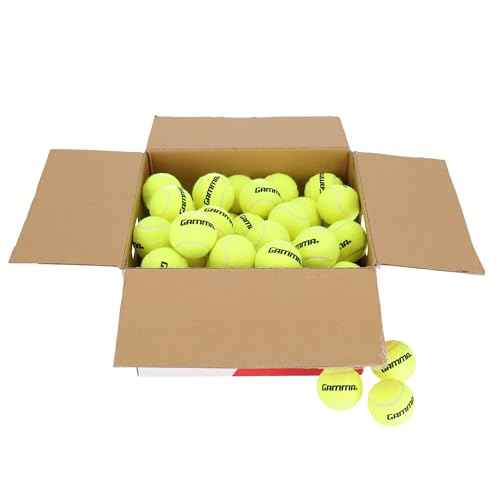 GAMMA Sports Pressureless Tennis Balls Box - Ideal for Practice, Teaching, and Training with High-Visbility Felt - Indoor and Outdoor Court Play - 48 and 75 Pack Sizes
