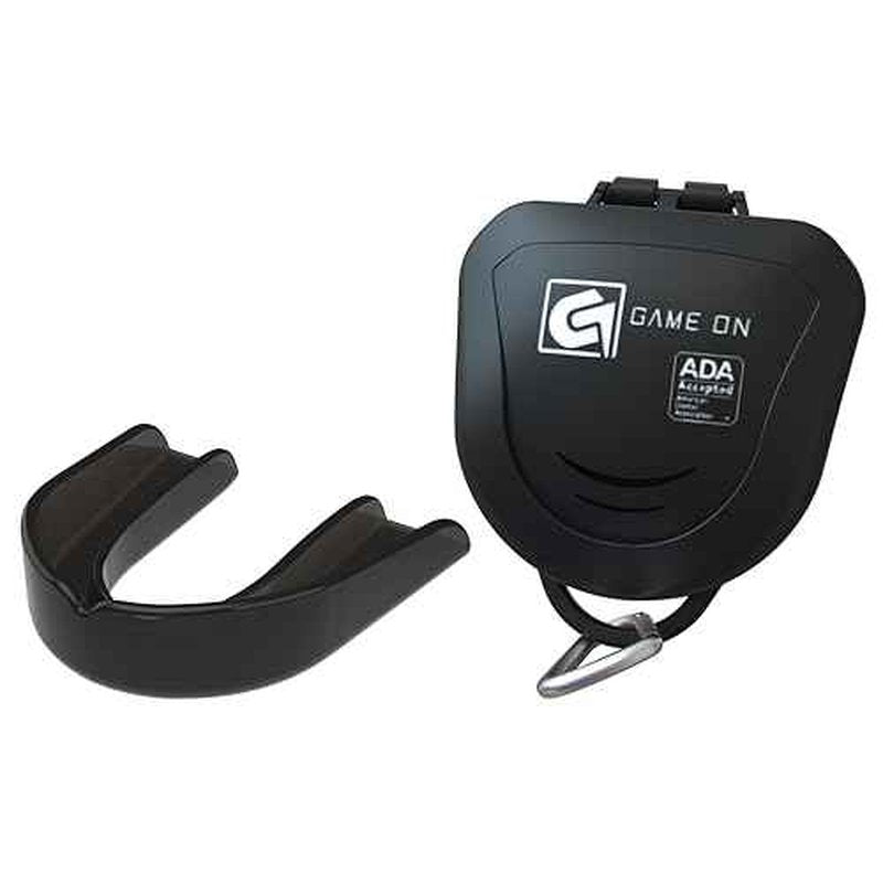 Game On Mouthguards - Only ADA Accepted Strapless Sports Mouth Guard for Football, Basketball, Lacrosse, Hockey - Superior Protection, Comfortable Fit (Braces Mouthguard)
