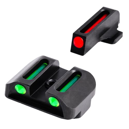 TRUGLO Brite-Site Fiber Optic Red, Rear Green Springfield XD Handgun Sights (TG131X)