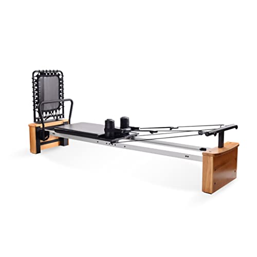 Stamina Whole Body Resistance Padded Pilates Reformer Workout System with 4 Intensity Bands for At Home Workouts, Black