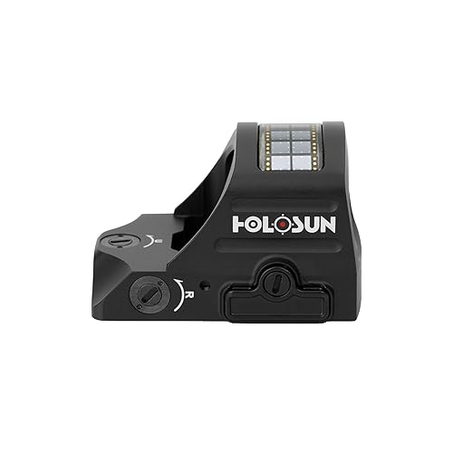 HOLOSUN HE507C-GR X2 Green 2 MOA Dot & 32 MOA Circle Open Reflex Pistol Sight - Durable Shake-Awake Solar Failsafe Parallax-Free Aluminum Sight for Full-Sized Handguns