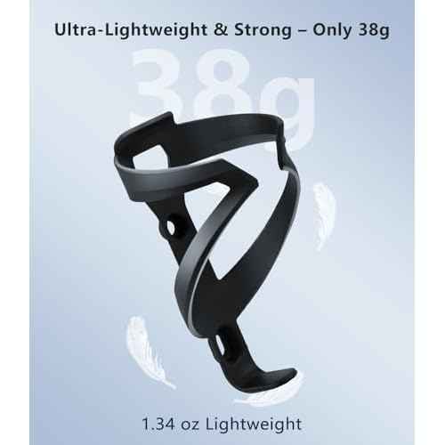 Bike Water Bottle Holder - 1.3 Oz Ultralight & Sturdy Bike Cup Holder, Bicycle Drink Cage, Cycling Bike Water Bottle Cage with Screw Tool, for 2.75-3.94" Bottles