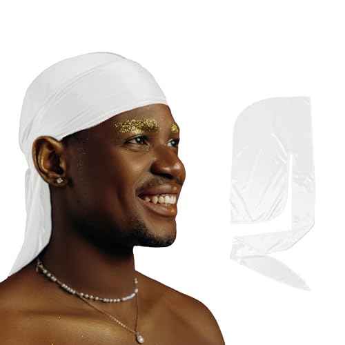 2 Pack Silk Durag for Men and Women, Silky Satin Do Rag