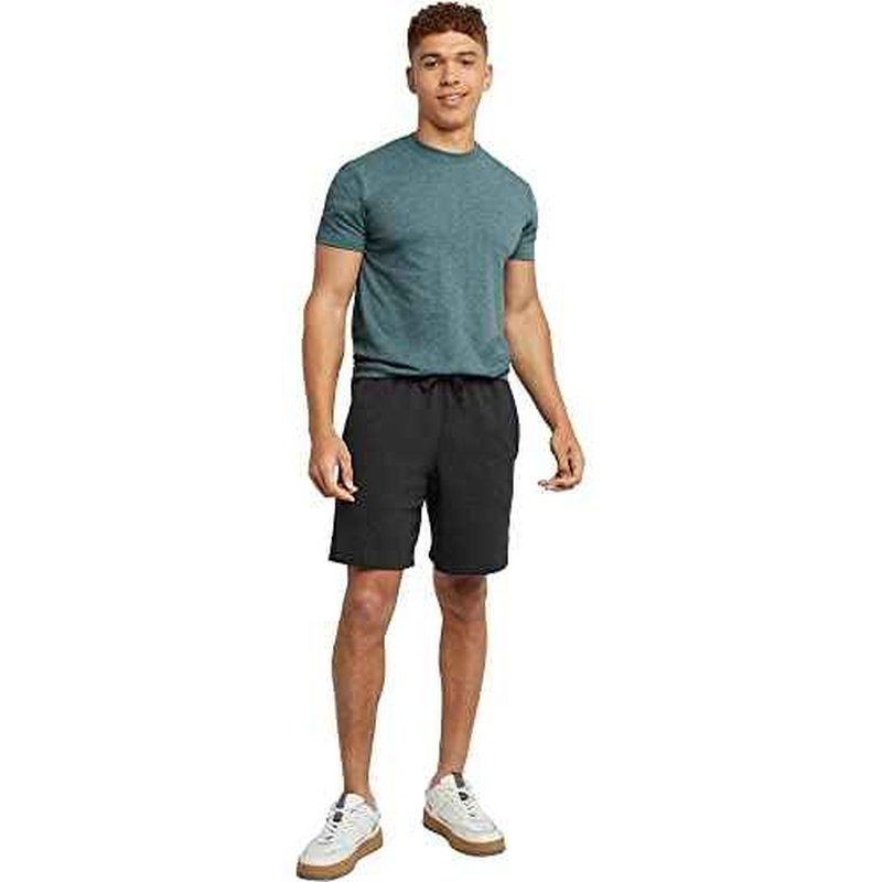 Hanes Mens Originals Sweat Shorts, Midweight Fleece Shorts with Pockets, 8"