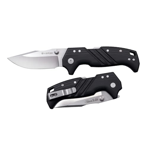 Cold Steel Engage 3.5" S35VN Razor-Sharp Clip Point Blade 4.7" G-10 Handle Everyday Carry Pocket Folding Knife w/Atlas Lock Mechanism