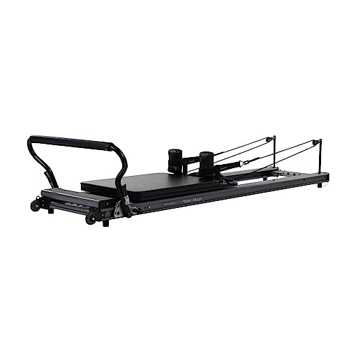 Balanced Body Allegro Reformer, Pilates Exercise Equipment for Home or Studio, Black Upholstery