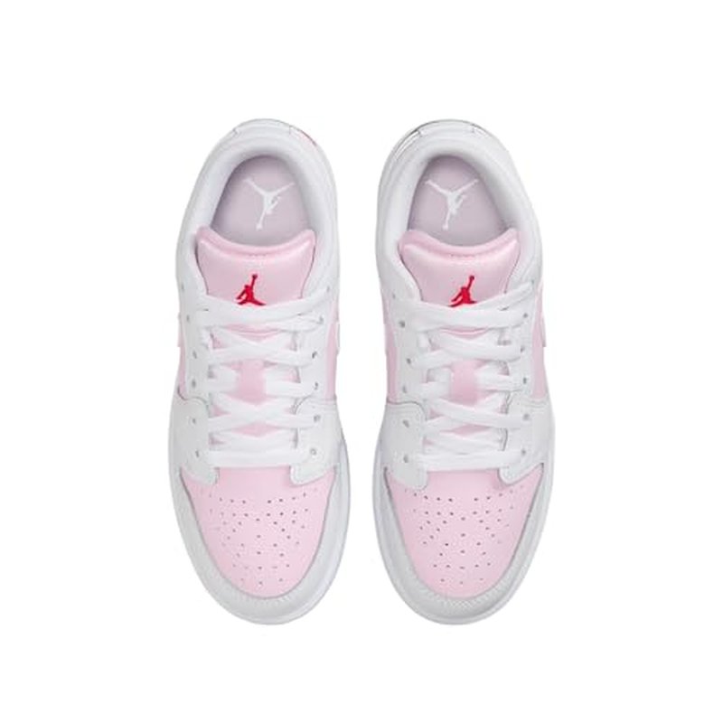 AIR JORDAN 1 LOW (GS) "PINK FOAM /WHITE-FIRE RED"