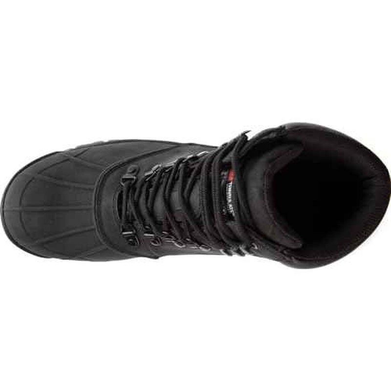 Propet Mens Blizzard Mid Round Toe Snow Casual Boots Ankle - Black
