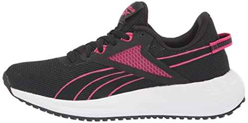 Reebok Women's Lite Plus 3.0 Running Shoe, Black/Pursuit Pink/White, 7.5