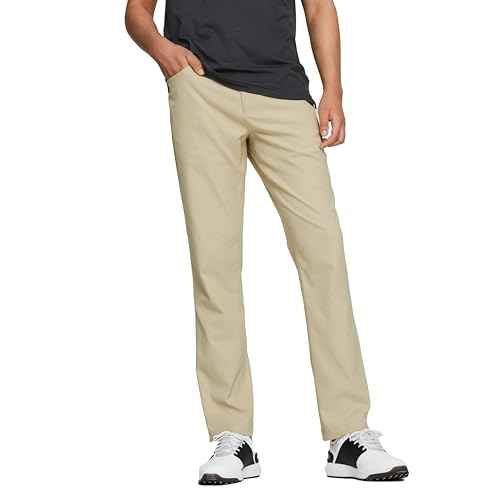PUMA GOLF Dealer 5 Pocket Pant, Alabaster, 33/34
