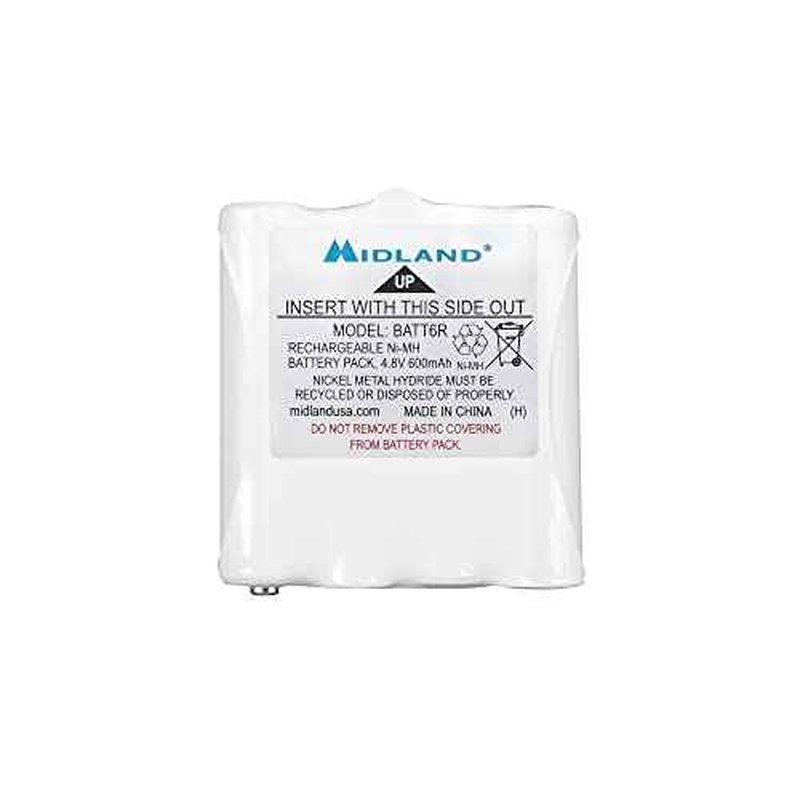 Midland AVP8 NiMH Rechargeable Battery Packs for CXT and LXT Series Radios - 6-Pack