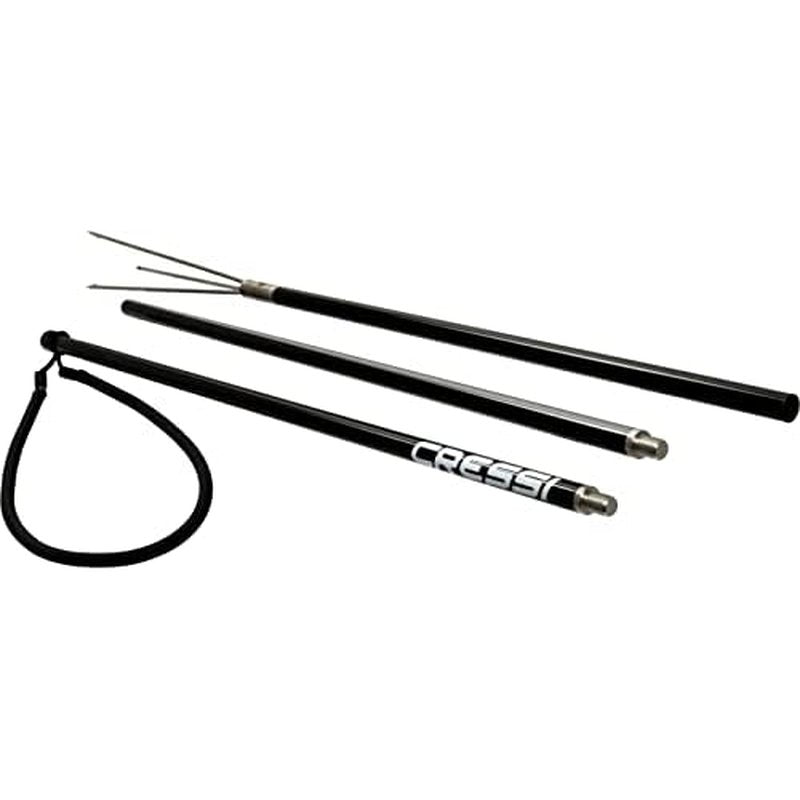 Cressi Aluminium Pole Spear, Black, 3 pcs, 6.5 ft
