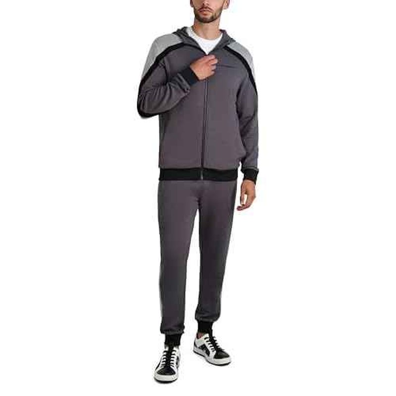 KARL LAGERFELD mens Plaid Track Jacket