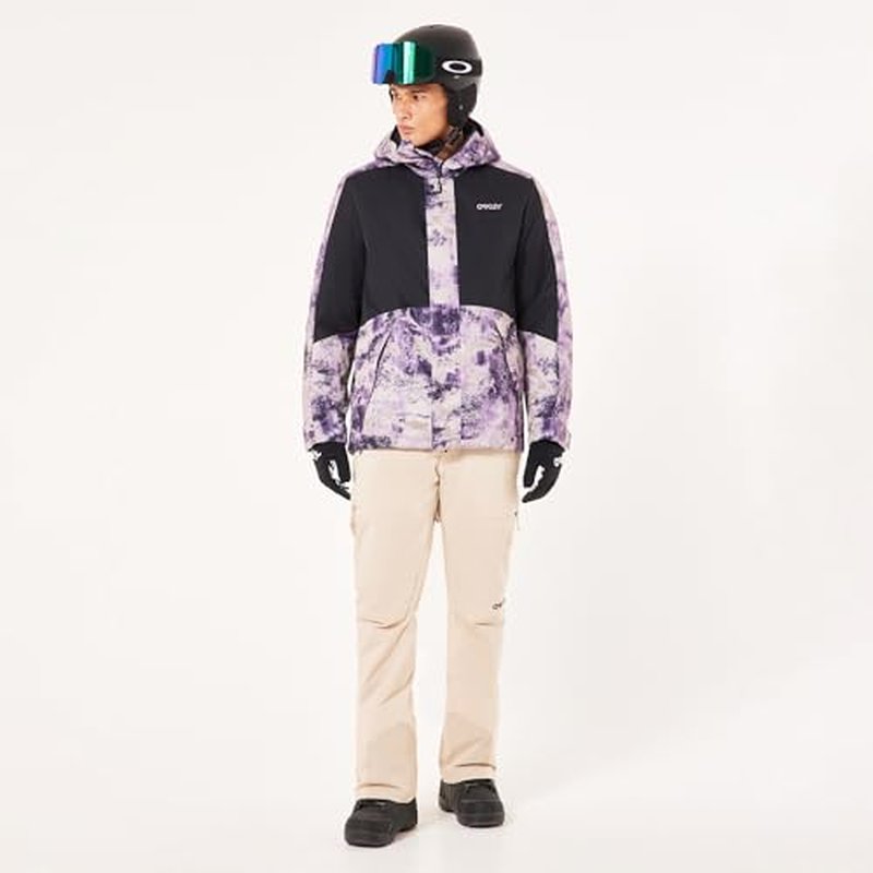Oakley Men's Range Recycled Jacket 2.0, Oxidation Print Lilac, XX-Large