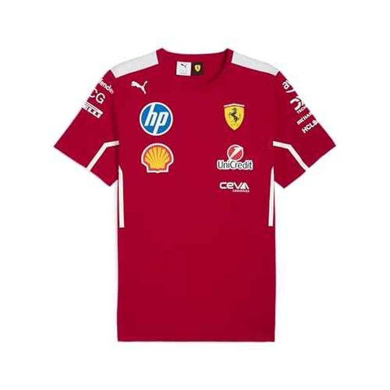 PUMA Scuderia Ferrari F1 2025 Women's Team Tshirt - Red
