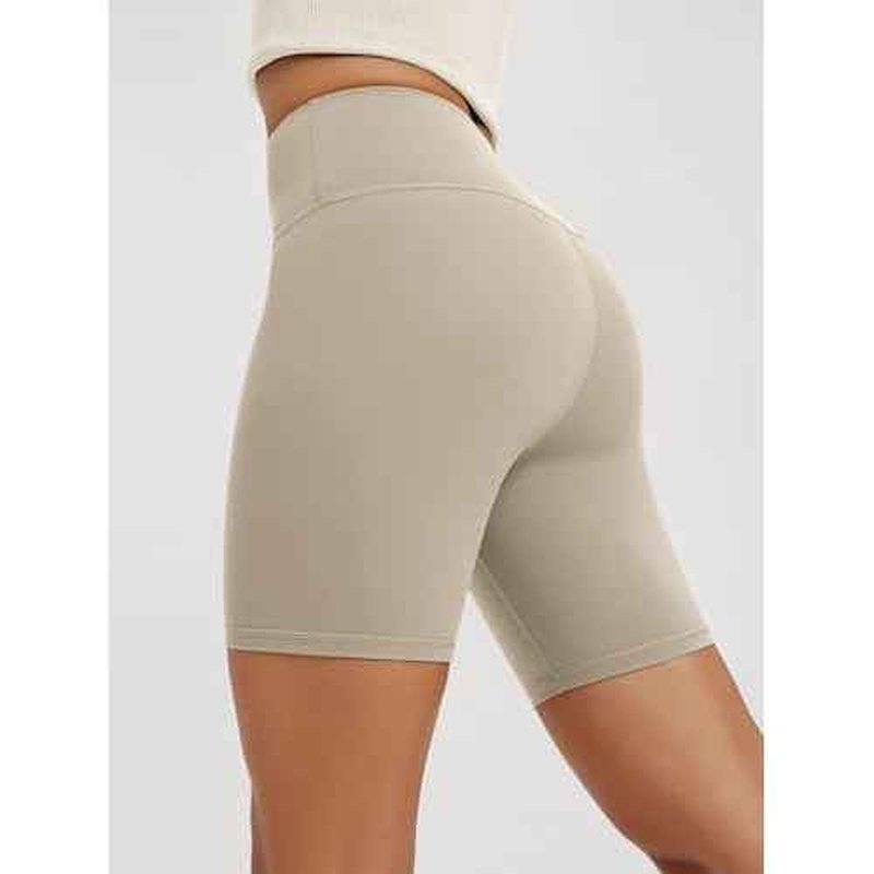 ODODOS 2-Pack High Waist Workout Shorts for Women Tummy Control Workout Gym Athletic Biker Shorts-6" / 8" Inseam