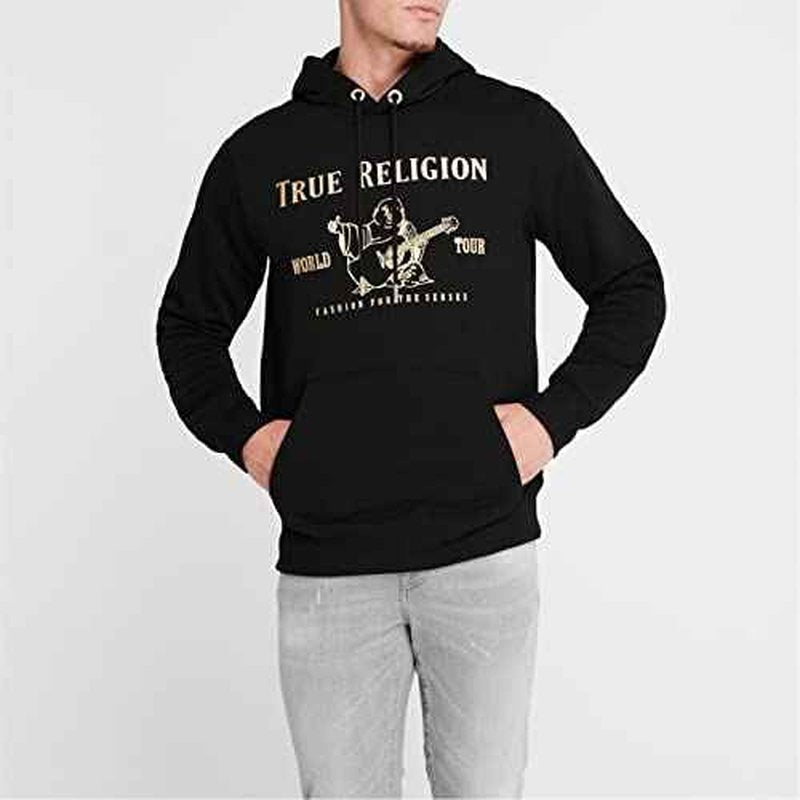 True Religion Men's Metallic Buddha Fleece Hoodie