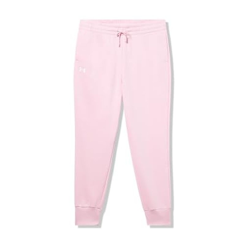Under Armour Girls Rival Fleece Joggers, (647) Prime Pink / / White, Small