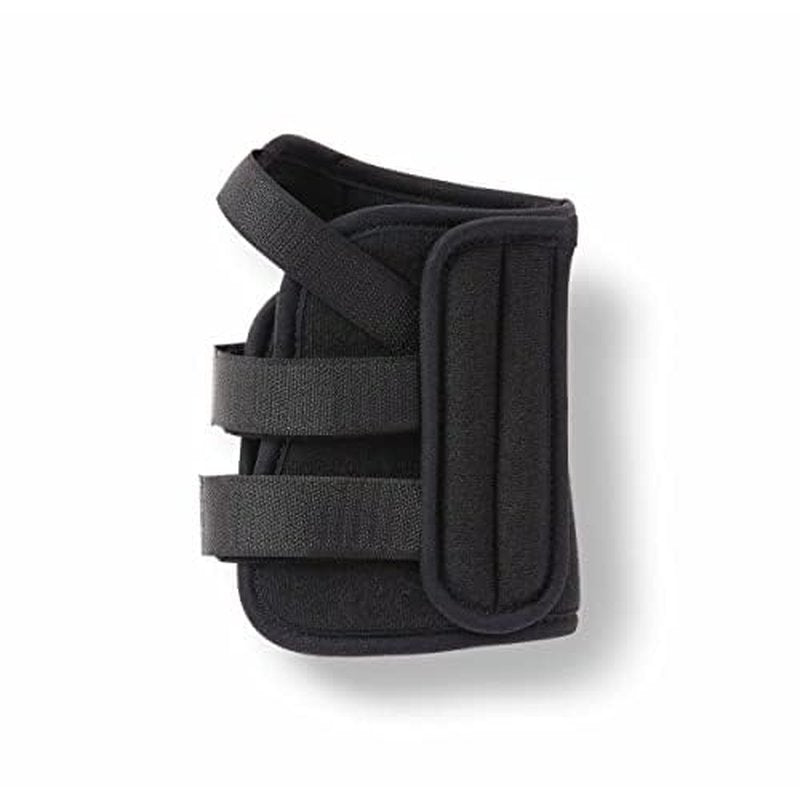 CURAD Low-Profile Universal Wrist Splint, Movable Top Stay, Hook- and-Loop Attachment, Plush Foam, Universal Size, Right Hand, 6", Pack of 4