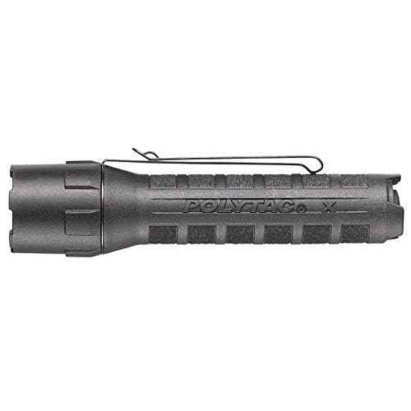Streamlight 88610 PolyTac X USB 600-Lumen Multi-Fuel Professional Tactical Flashlight, Clear Retail Packaging, Black