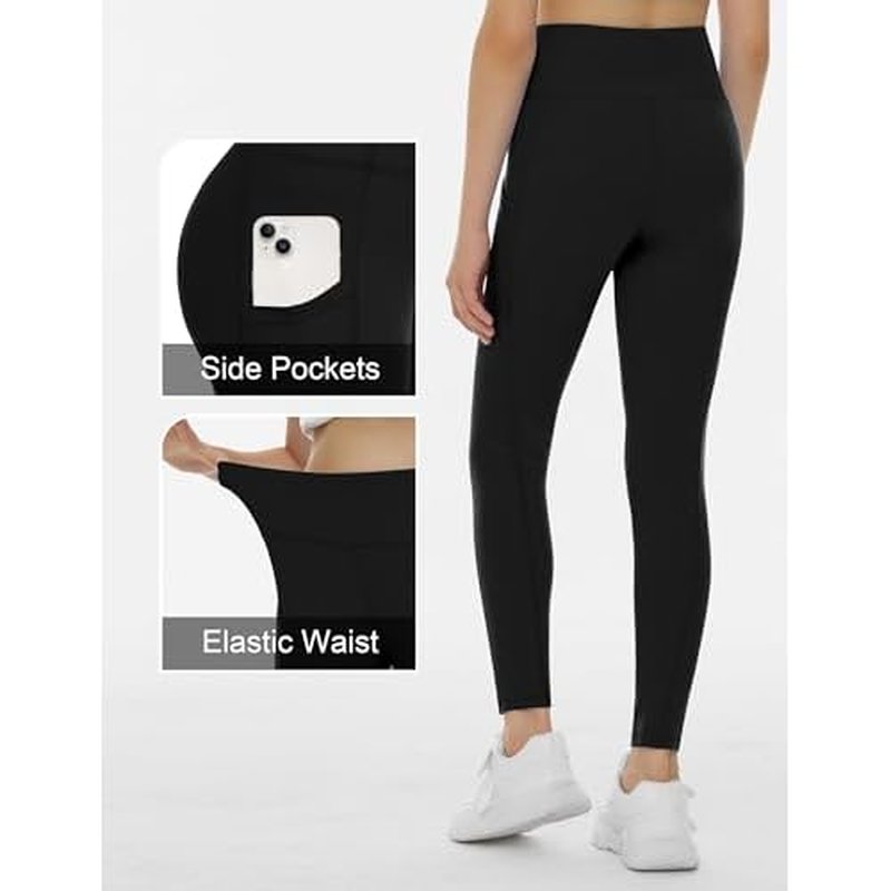 THE GYM PEOPLE Girls Workout Leggings Kids High Waist Stretch Athletic Dance Yoga Pants with Pockets
