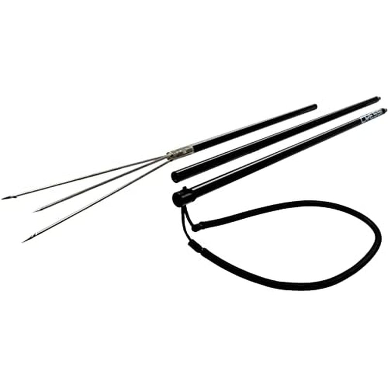Cressi Aluminium Pole Spear, Black, 3 pcs, 6.5 ft