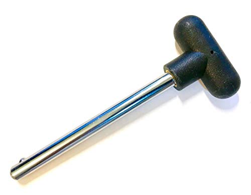 SB Distribution Ltd. Pin, Tensile - 3/8 Diameter | 5-1/2" Locking Space |T Handle Hard Plastic Knob| | Universal Fitness Equipment Weight Stack Replacement SELECTOR Key