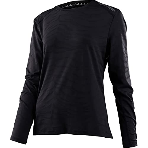 Troy Lee Designs - Womens Lilium LS Jersey; Tiger Jacquard Black XS