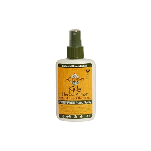 Kids Herbal Armor DEET-Free Pump Spray 4oz. Insect Repellent, Plant-Based and All-Natural Bug Repellent, Safe for Family and Pets, Mosquito and Bug Protection