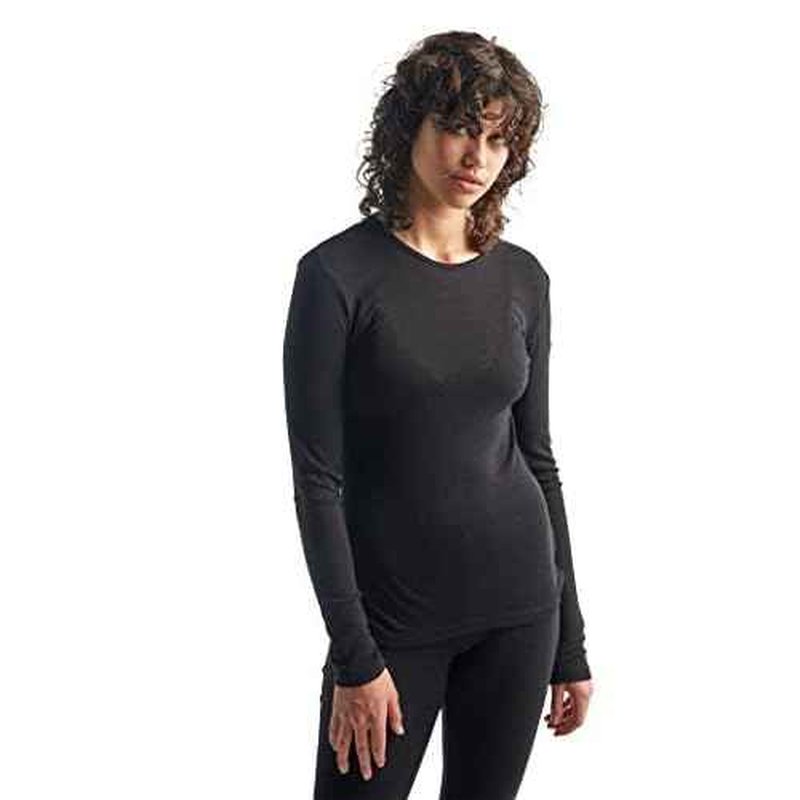 Icebreaker Merino Women's 175 Everyday Cold Weather Base Layer Thermal Long Sleeve Crewneck T-Shirt