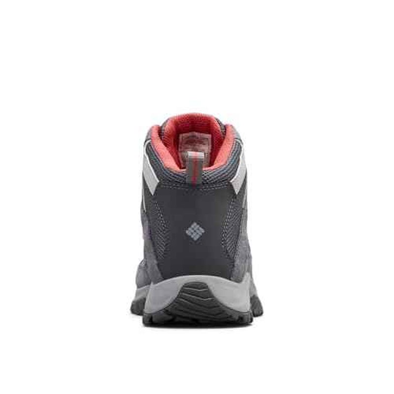 Columbia Womens Crestwood Mid Waterproof, Graphite/Daredevil, 9.5