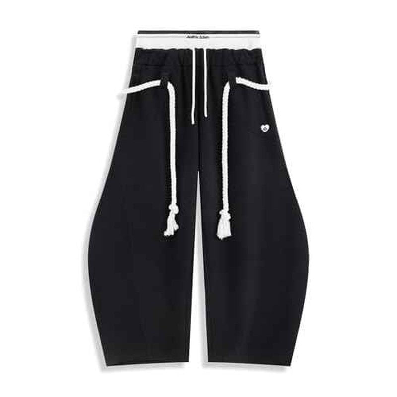 Aelfric Eden Super Baggy Barrel Sweatpants Womens Double Waist Wide Leg Sweatpants Casual Pants Trousers