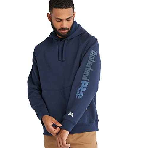 Timberland PRO Men's Hood Honcho Sport Pullover Hooded Sweatshirt, Navy, Large