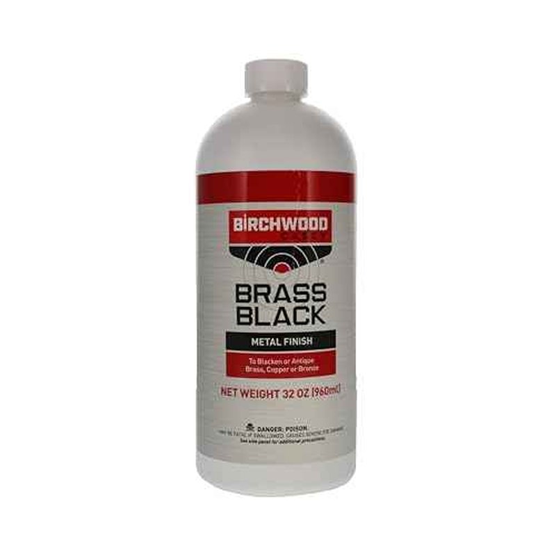 Birchwood Casey Fast-Acting Brass Black Metal Finish to Blacken or Antique Brass, Copper, Bronze Parts