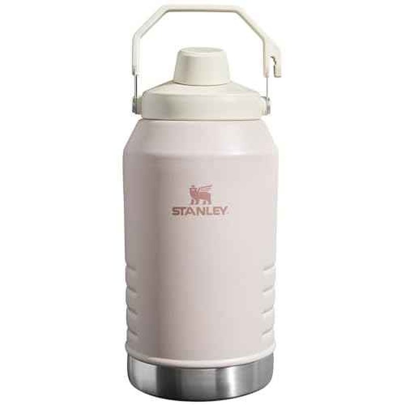 Stanley IceFlow Fast Flow Jug with Handle 96 oz | Twist On Angled Spout Lid | Leakproof for Travel and Sports | Insulated Stainless Steel | BPA-Free | Rose Quartz