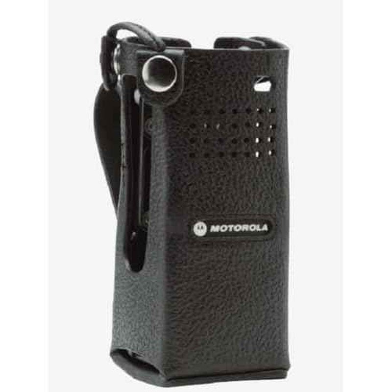 Motorola Solutions PMLN7903, PMLN7903A OEM Radio Carry Holder, Leather, 3" Belt Loop. Compatible with APX 6000 and APX8000 radios.