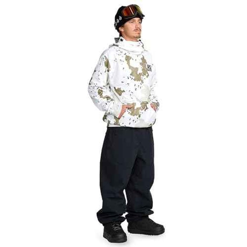 Volcom mens Hydro Fleece Riding Hoodie ? Water-repellent Sweatshirt With Storm Hood & Thumbholes