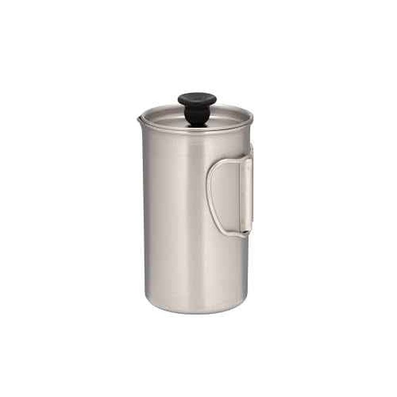 Snow Peak Titanium French Press - Ultralight Coffee Maker for Camping, Backpacking & Hiking - Camping Cookware Essential for Coffee Anywhere