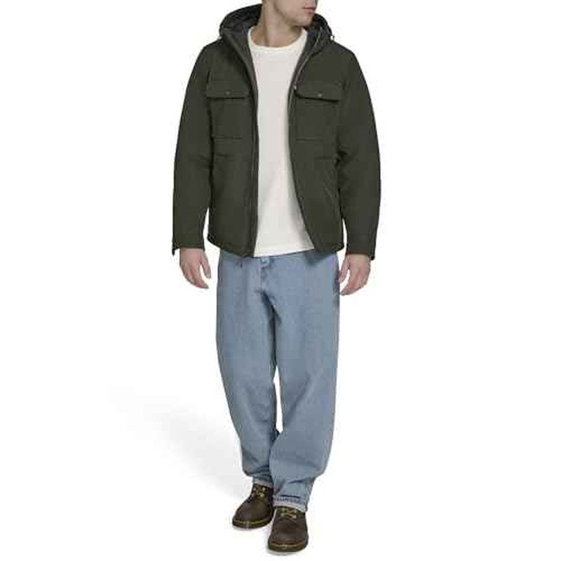 Levi's mens Ripstop Softshell Jacket With Hood