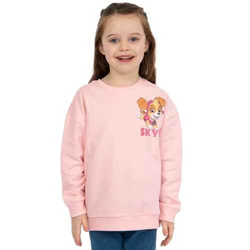 Paw Patrol Sweatshirt | Girls' Sweaters | Skye Sweatshirt For Girls | Glittery Kids Jumper